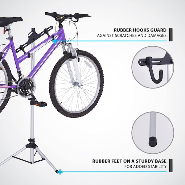 Adjustable Bike Rack, Freestanding Vertical Mount Bike Rack Garage Storage